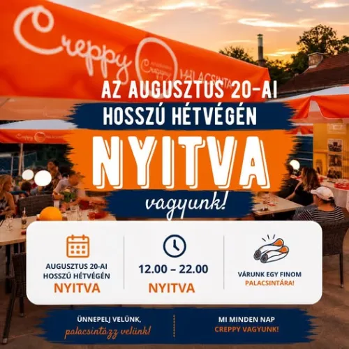 Hosszú hétvégén is várnak a Creppy palacsintái